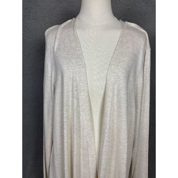 Style & Co Women's Open Front Cardigan Sweater Beige Size XXL New With Tag's. - Picture 2 of 8